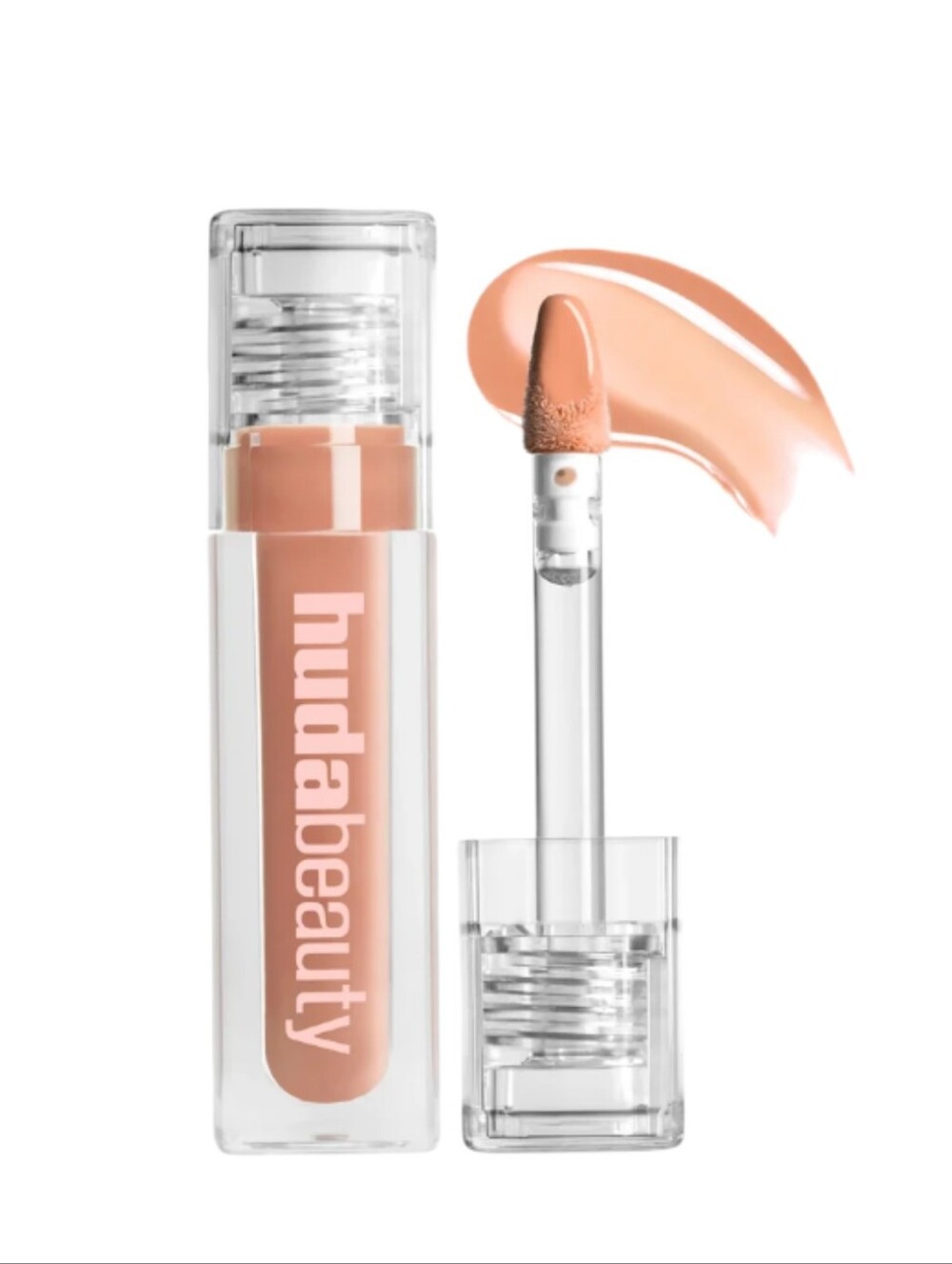 HUDA BEAUTY Faux Filler Extra Shine Lip Gloss in Midcealer | NWT